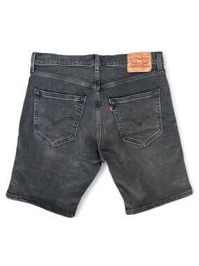Levis 412 Denim Shorts Washed Black Size 33 Jorts